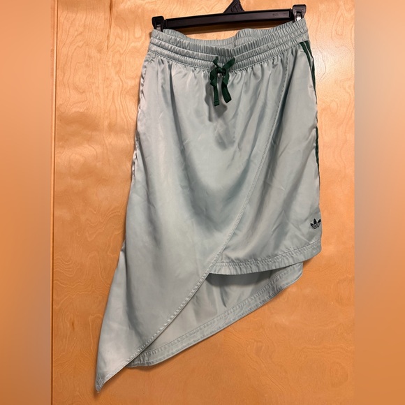 adidas Dresses & Skirts - Green Adidas Asymmetrical Skirt with Logo